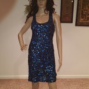 Boston Proper Sequin Cocktail Party Dress